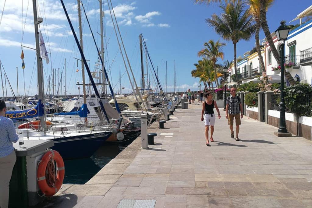 Charmante Wohnung Direkt Am Meer, Kostenloses Wlan Puerto De Mogan Kültér fotó
