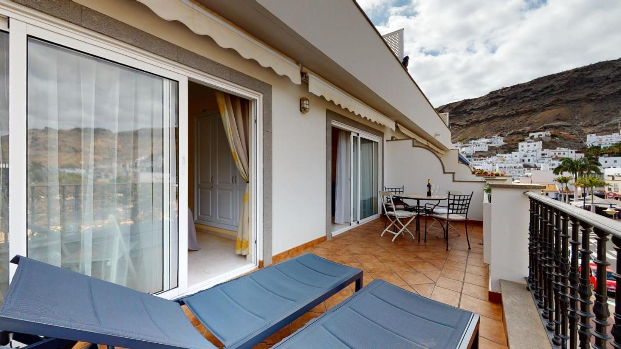 Charmante Wohnung Direkt Am Meer, Kostenloses Wlan Puerto De Mogan Kültér fotó