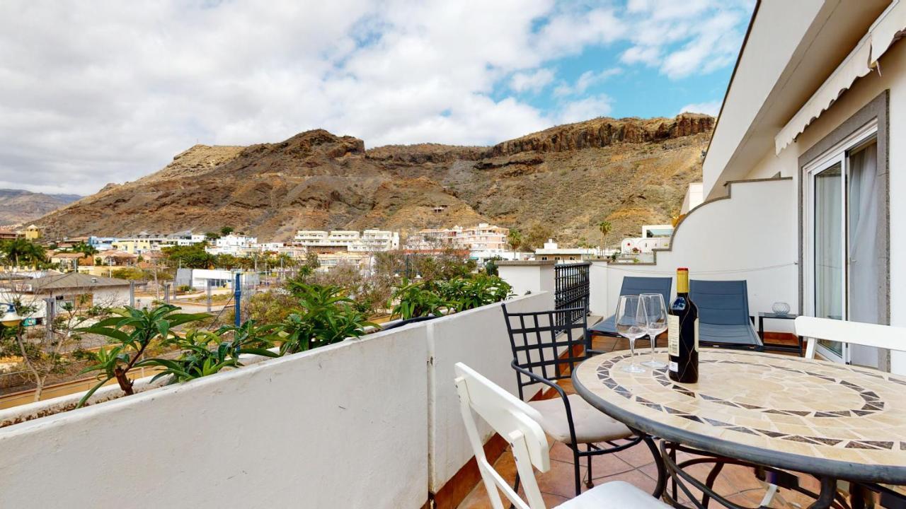 Charmante Wohnung Direkt Am Meer, Kostenloses Wlan Puerto De Mogan Kültér fotó