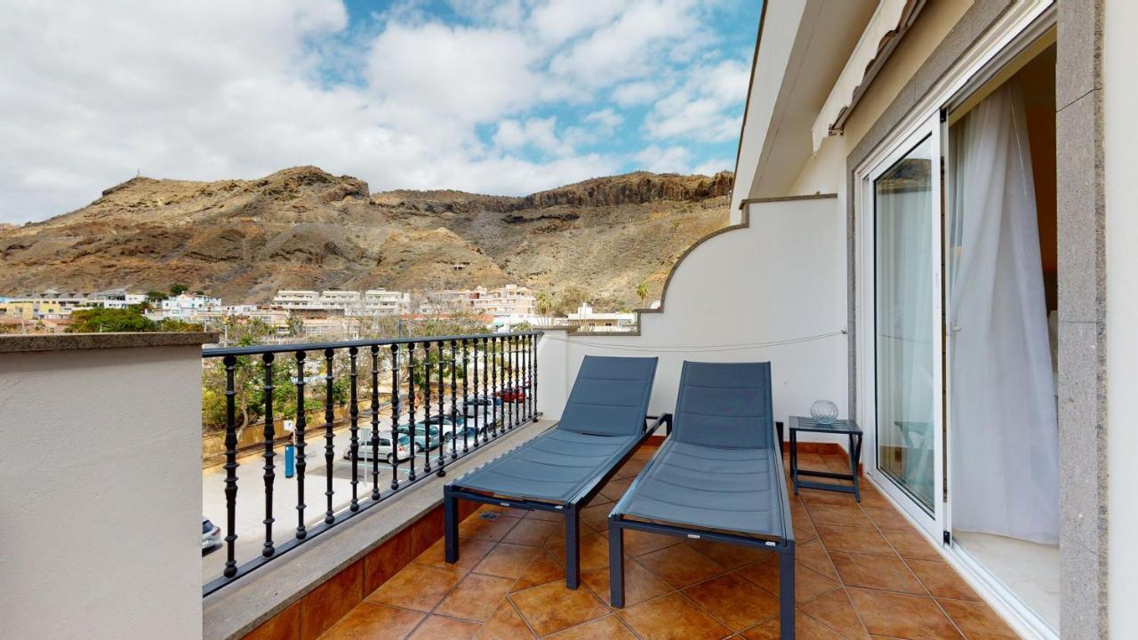 Charmante Wohnung Direkt Am Meer, Kostenloses Wlan Puerto De Mogan Kültér fotó